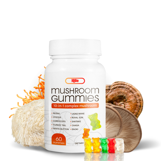 iQBe Mushroom Gummies – Focus • Energy • Immunity